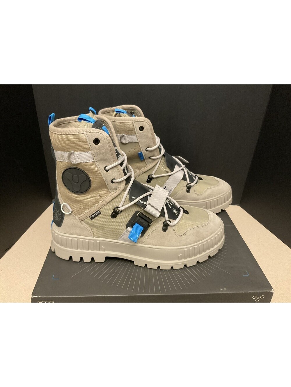New! Mens Palladium Pallashock x Destiny Witch Queen Dune Boots. Size 12. Nice!!